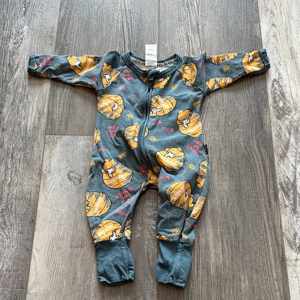 Bonds Blue and‎ Yellow Tiger Print Kids Footie